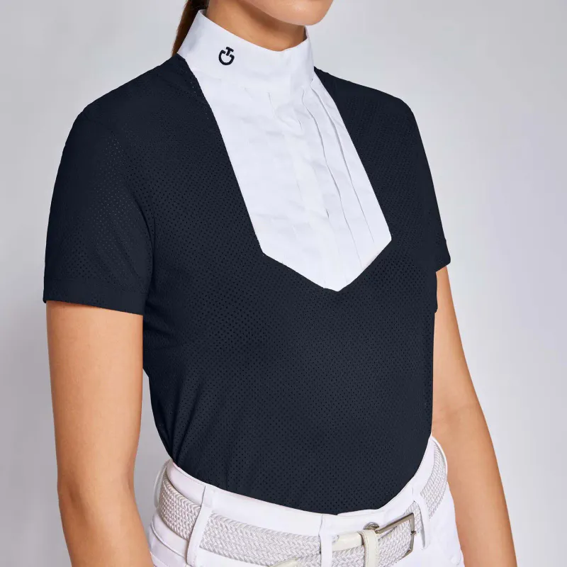 Cavalleria Toscana Women's Competition Shirt S/S Perforated Jers