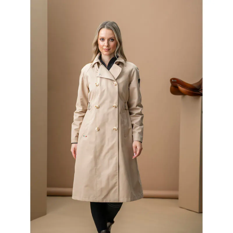  Alessandro Albanese Women's Isabella Riding Trench Coat - Sand