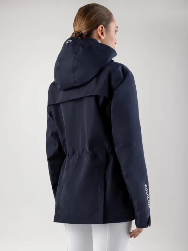 Equiline REVEK - blue unisex waterproof jacket, CORE