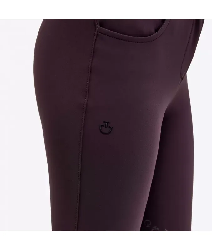 Cavalleria Toscana Girls Color Grip Breeches - plum