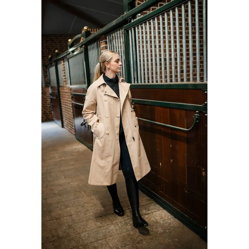  Alessandro Albanese Women's Isabella Riding Trench Coat - Sand
