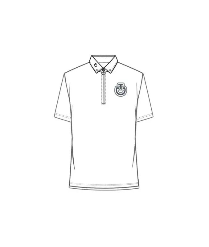CT Bubble S/S Jersey Zip Competition Polo