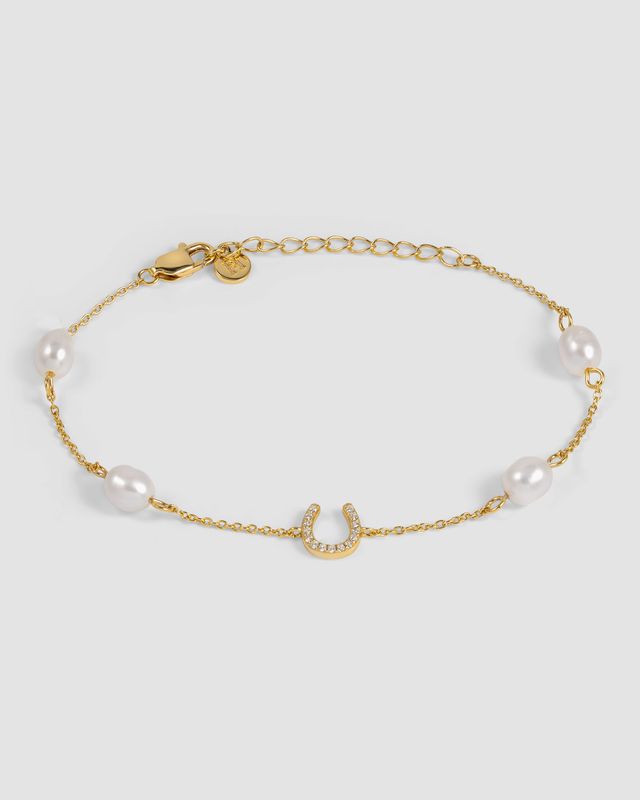 LILLY – Horseshoe Perle Armbånd
