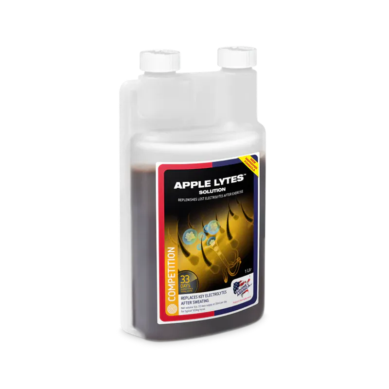 Equine America Apple Lytes solution - 1 liter (33 dager forbruk)