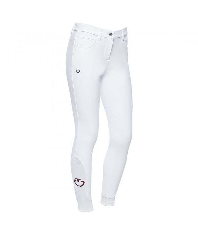 Cavalleria Toscana Girls Color Grip Breeches - white