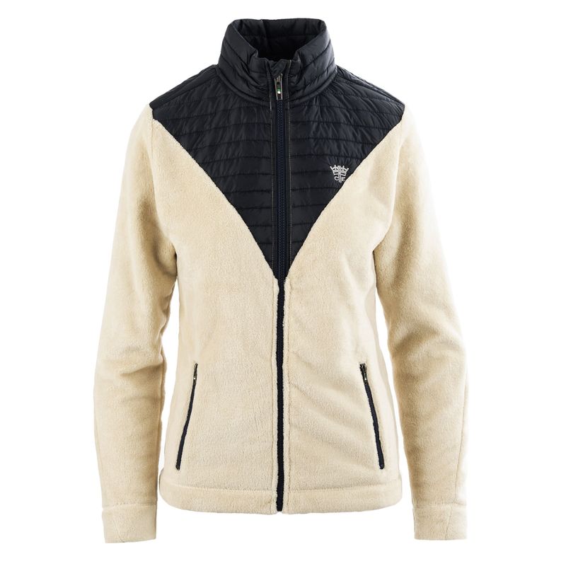 VICTORIA Ladies Ladies Coral Fleece Jacket - beige
